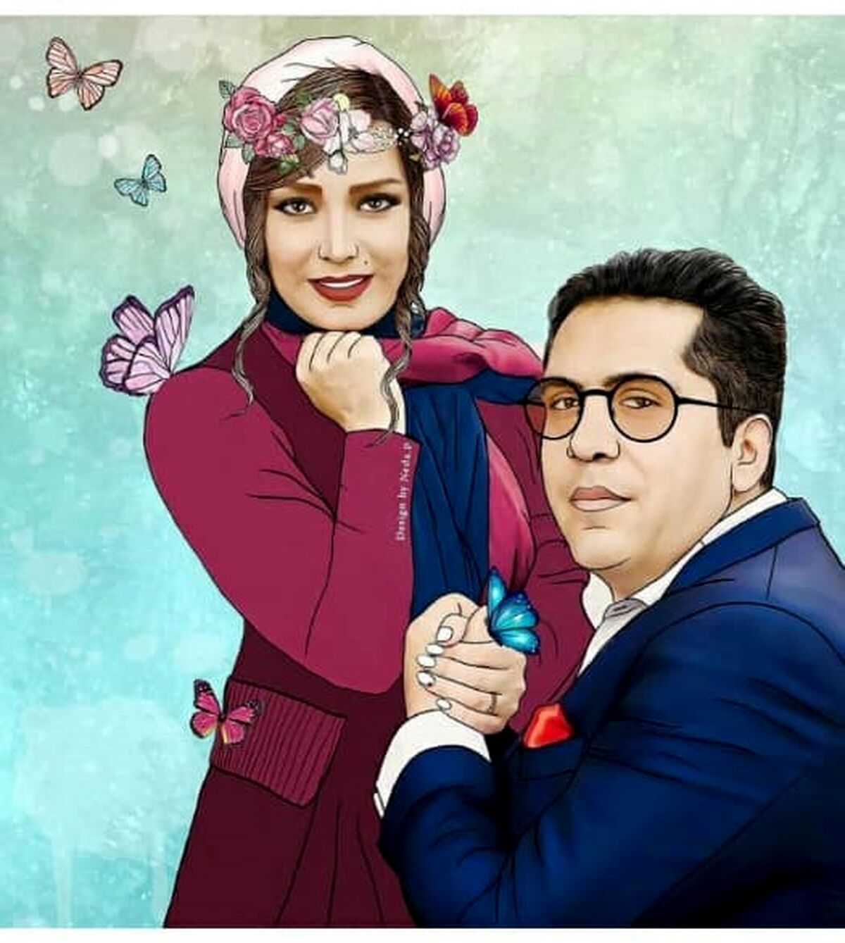  جلف بازی صبا راد و شوهرش با لباس این افراد!+ عکس