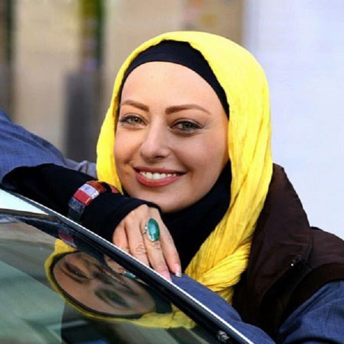 ژست جدید نفیسه روشن در حین سفر