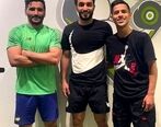 کل کل کردن مهدی قایدی و سیامک نعمتی قبل از دربی جام حذفی+ ویدئو 