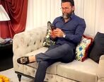  علیرضا نیکبخت در کنار مادر و همسر
