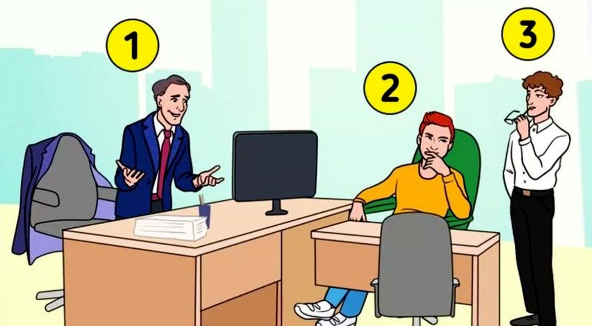 با این تست هوش خودت رو محک بزن | چه کسی در این تصویر رئیس است؟