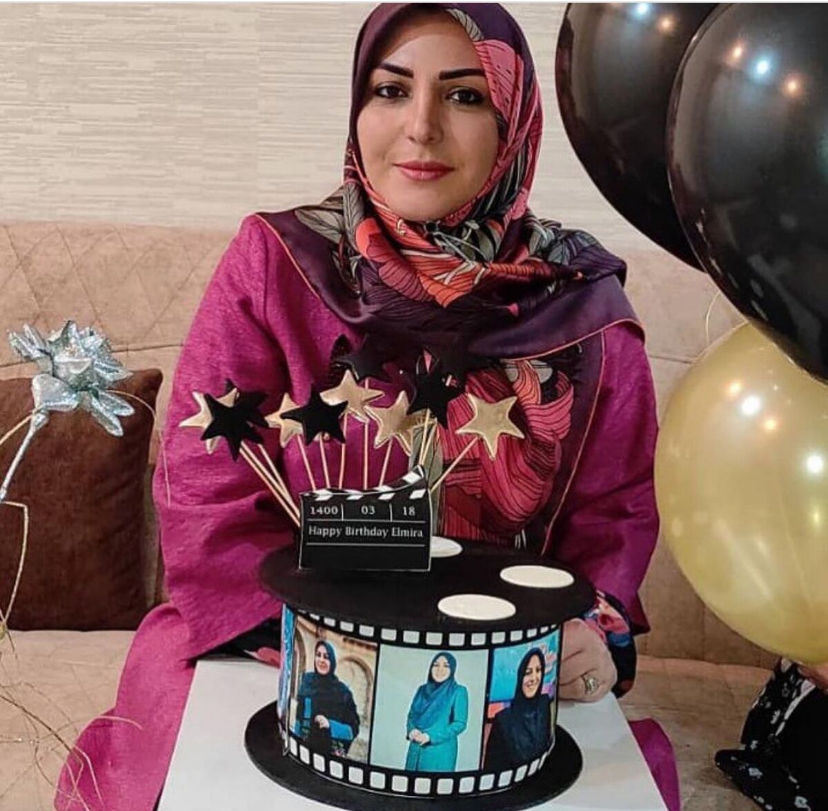 شوخی جنجالی گوینده خبر با همسرش / حرکت جنجالی المیرا شریفی مقدم