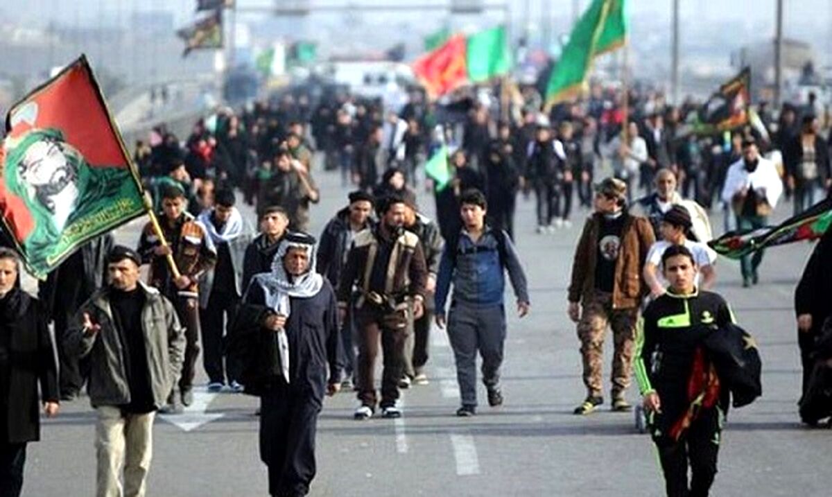 ازدحام جمعیت در  پایانه مرزی مهران  