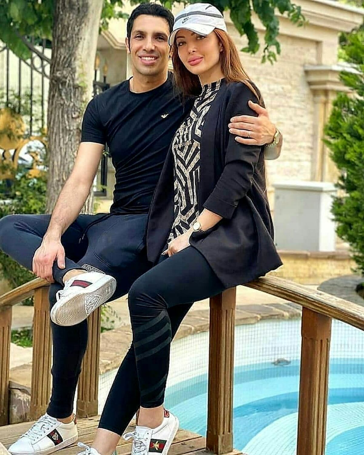 همسر سپهر حیدری با وحشتناکترین جراحی زیبایی در استادیوم