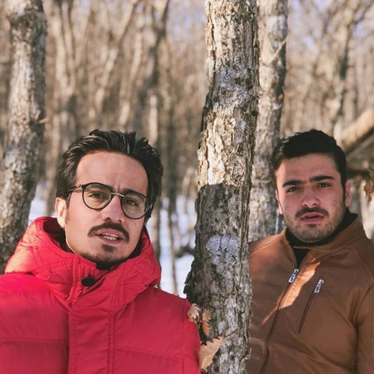 سهند جاهدی در کنار عمو پورنگ