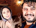 بوسه فرستادن عجیب جواد عزتی برای رعنا آزادی ور در جشن حافظ + فیلم 