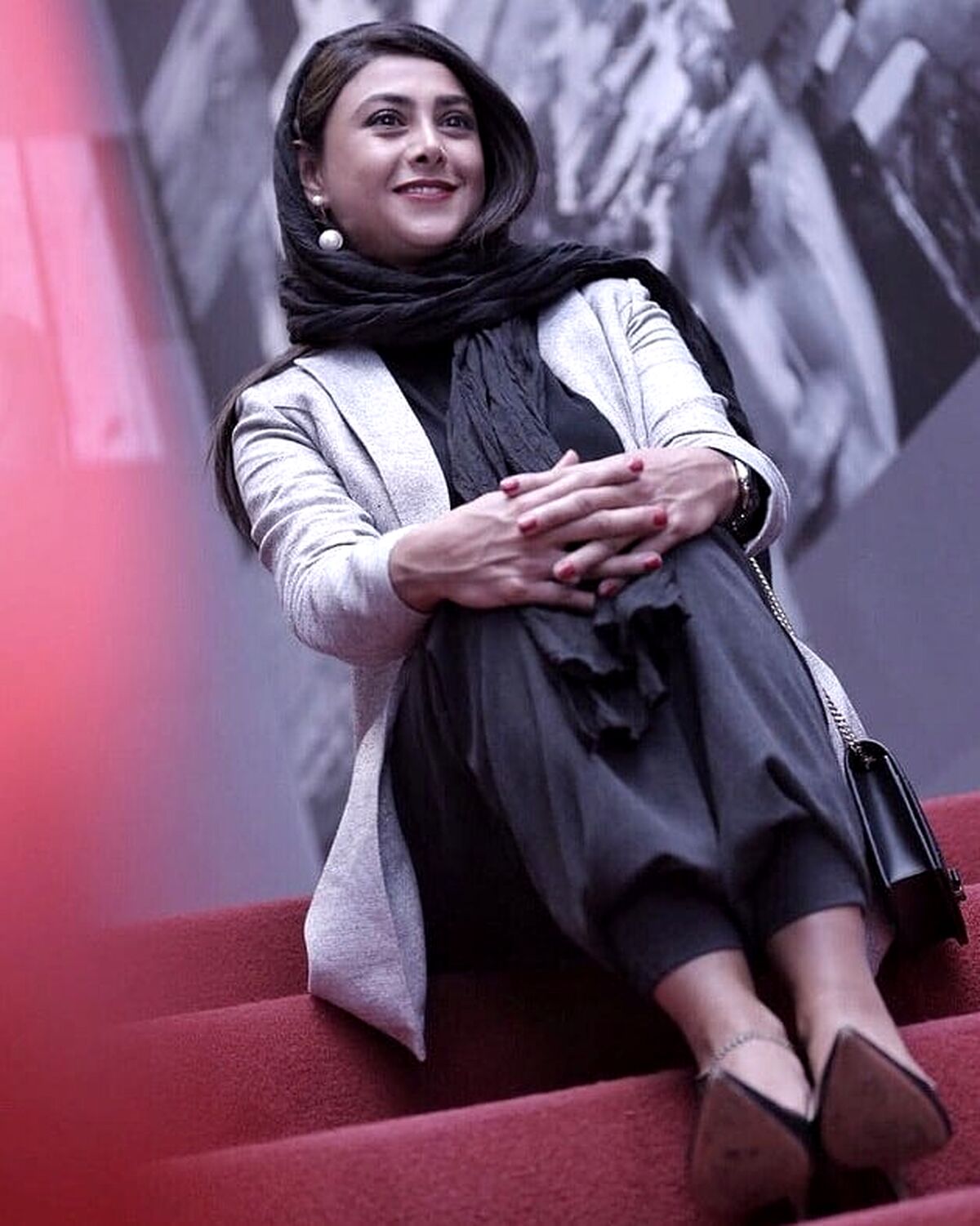 خوشگذرانی آزاده صمدی در دل طبیعت 