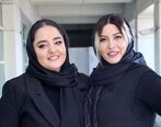 عکس بسیار غیر معمولی فریبا نادری با خانم بازیگر و دلقک بازی به شیوه نرگس محمدی | عکس دو نفره با حجابی عجیب !