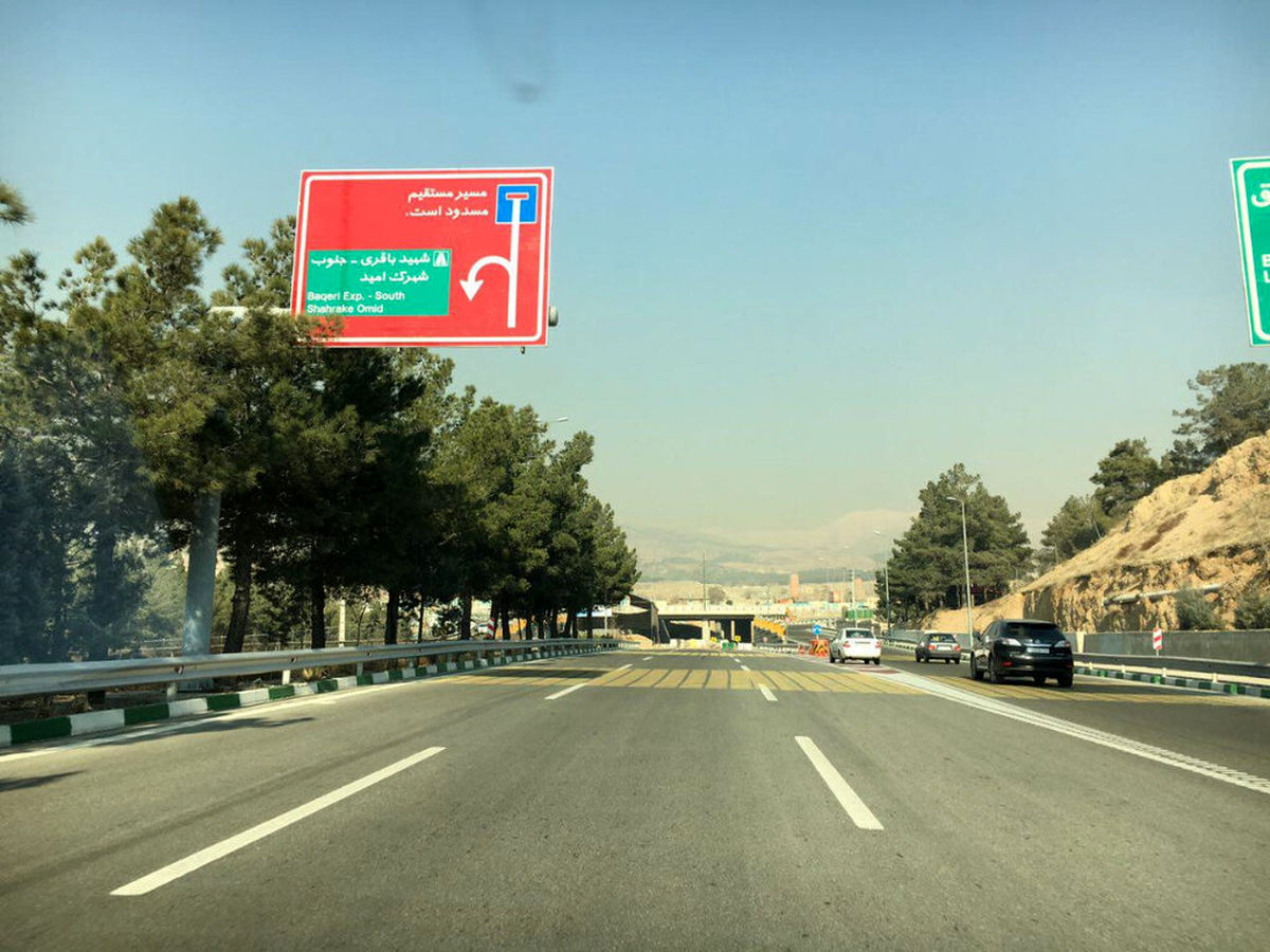 دو بزرگراه شرق تهران بهم متصل شدند