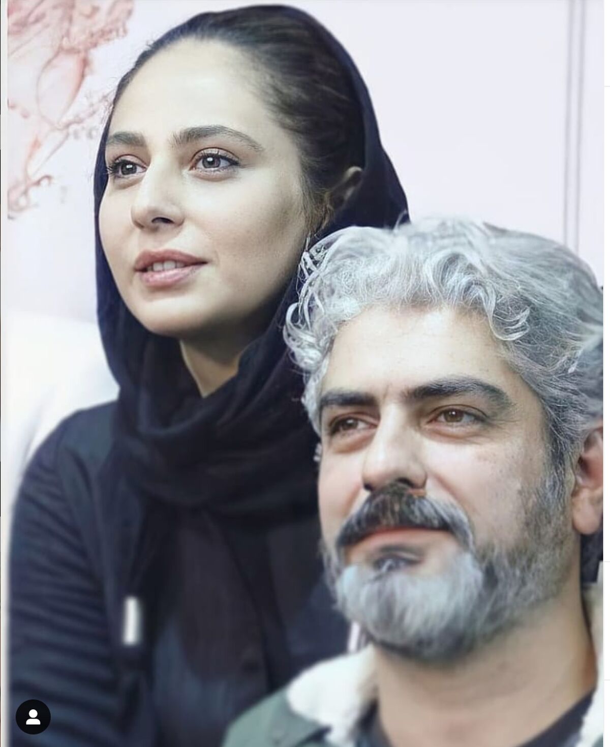  عکس احساساتی مهدی پاکدل با زن دومش