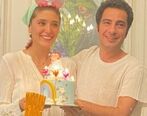 لباس عروس باحجاب فرشته حسینی در عکس عاشقانه با نوید محمدزاده