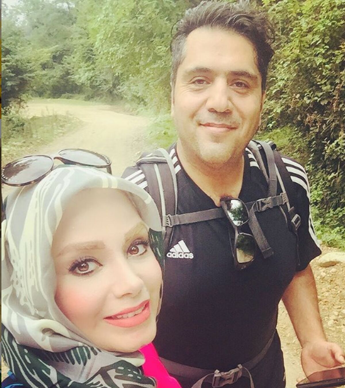 عکس منشوری صبا راد در دبی