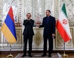 عکس حاشیه ساز امیرعبداللهیان با وزیر خارجه ارمنستان 