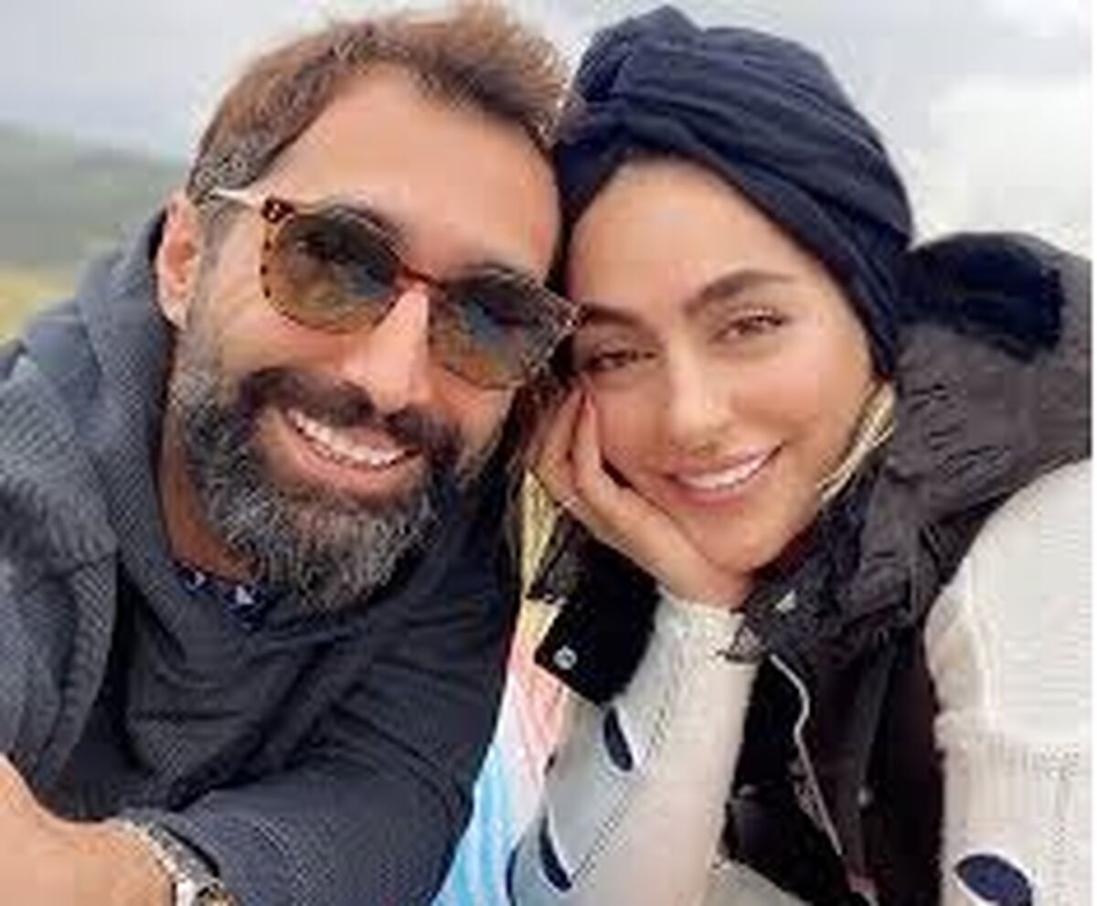 سمانه پاکدل در کنار همسر+ عکس جذاب