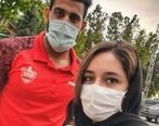 محمدحسین کنعانی در کنار الناز شکردوست