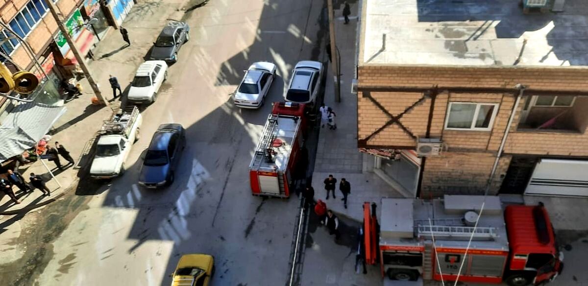 سقوط تکان دهنده کارگر بخت برگشته از طبقه هفتم