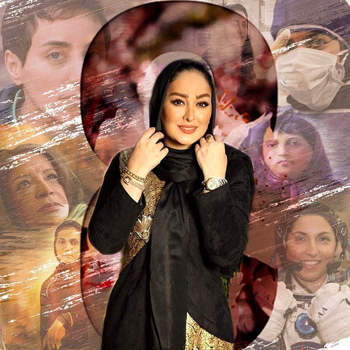 عکس جدید الهام حمیدی از صورت بی حالش